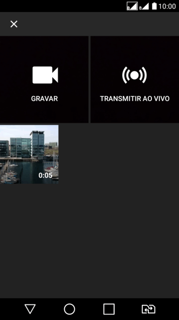 Pressione o vídeo desejado. Pressione o vídeo desejado.
