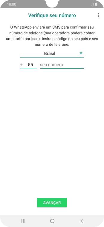 Pressione a lista suspensa. Pressione a lista suspensa.