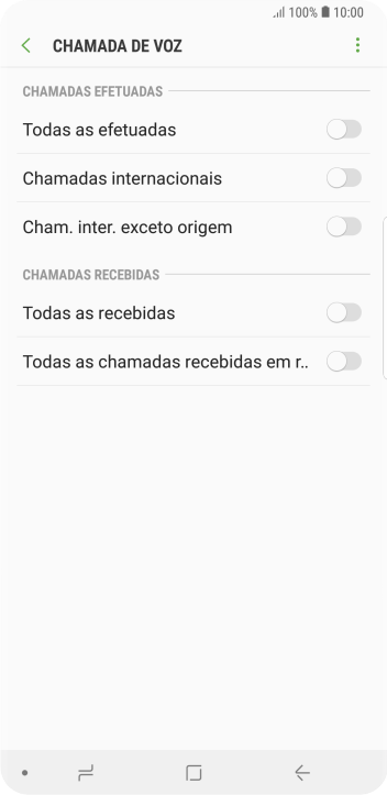 Pressione o indicador ao lado do tipo de bloqueio. Pressione o indicador ao lado do tipo de bloqueio.