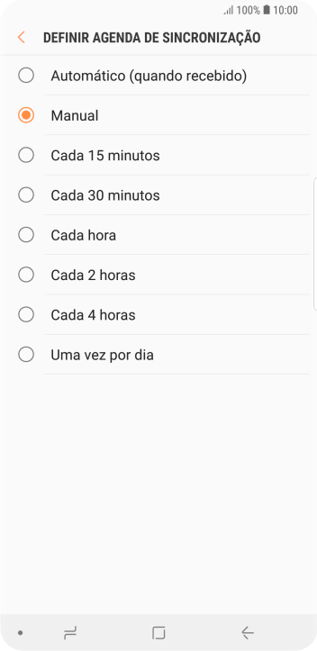 Pressione a configuração desejada. Pressione a configuração desejada.