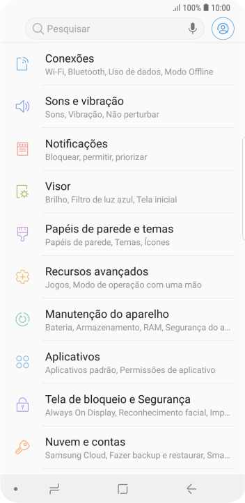 Pressione Conexões. Pressione Conexões.