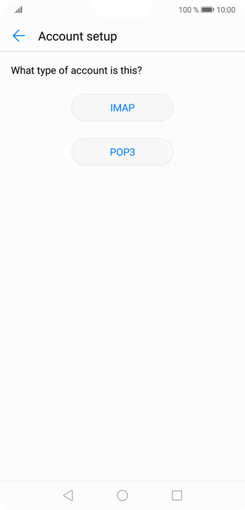 Press IMAP. Press IMAP.