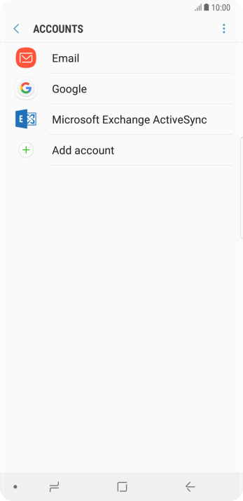 If this screen is displayed, you email account has been recognised and set up automatically. Follow the instructions on the screen to key in more information and finish setting up your phone. If this screen is displayed, you email account has been recognised and set up automatically. Follow the instructions on the screen to key in more information and finish setting up your phone.