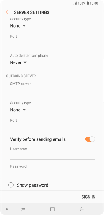 Press the drop down list below Press the drop down list below