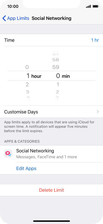 Press Customise Days. Press Customise Days.