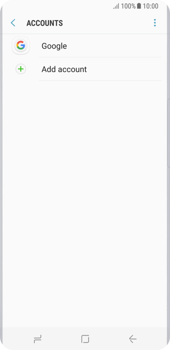 Press Add account. Press Add account.