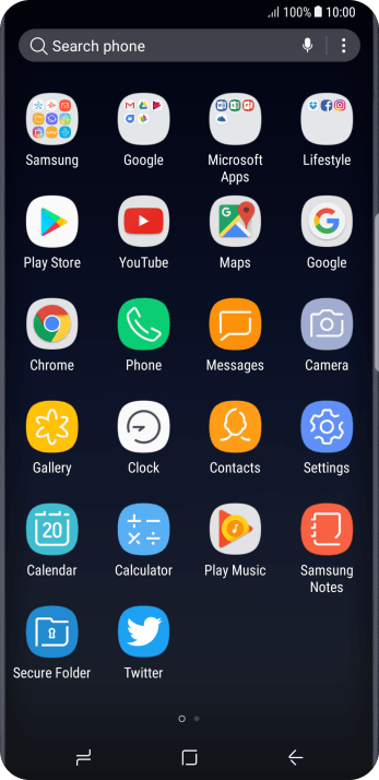 Press Samsung. Press Samsung.