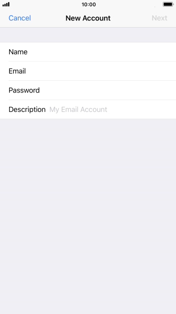 Press Description and key in the required name. Press Description and key in the required name.