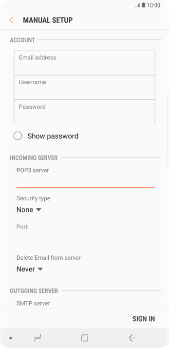 Press the drop down list below Press the drop down list below