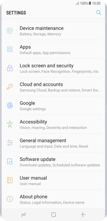 Press Cloud and accounts. Press Cloud and accounts.
