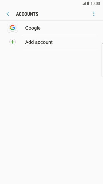Press Add account. Press Add account.