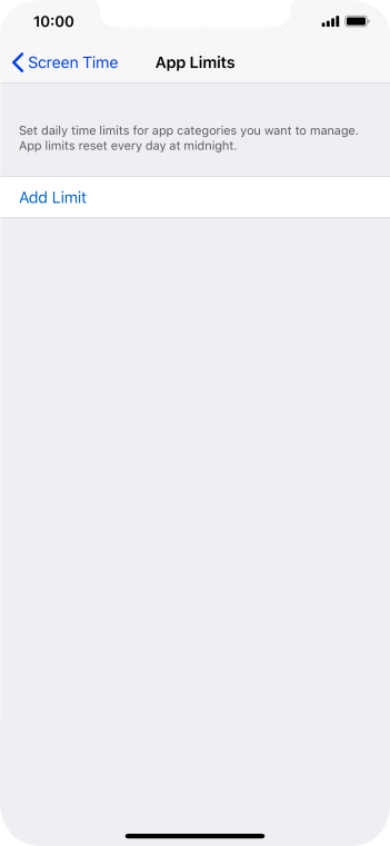 Press Add Limit. Press Add Limit.