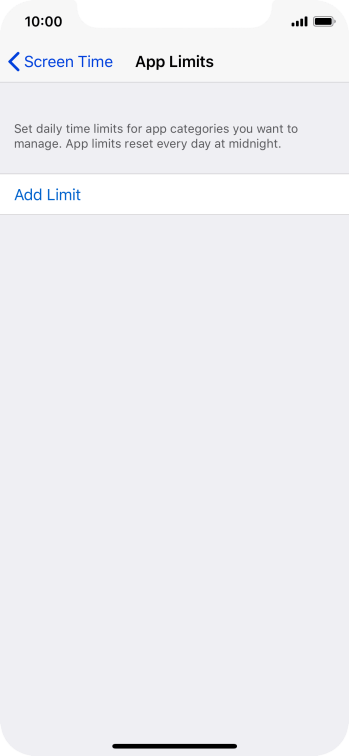 Press Add Limit. Press Add Limit.