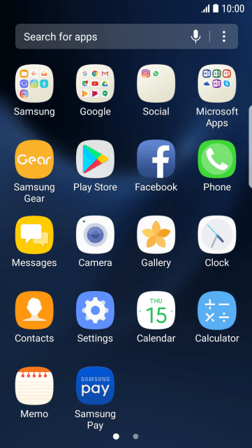Press Samsung. Press Samsung.
