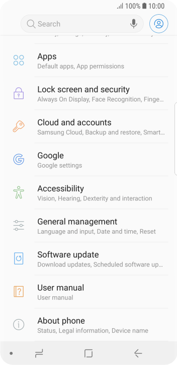 Press Cloud and accounts. Press Cloud and accounts.