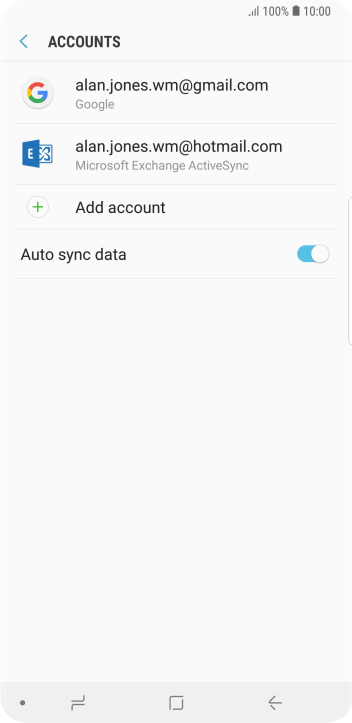 If this screen is displayed, you email account has been recognised and set up automatically. Follow the instructions on the screen to key in more information and finish setting up your phone. If this screen is displayed, you email account has been recognised and set up automatically. Follow the instructions on the screen to key in more information and finish setting up your phone.