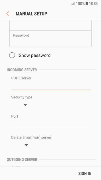 Press the drop down list below Press the drop down list below