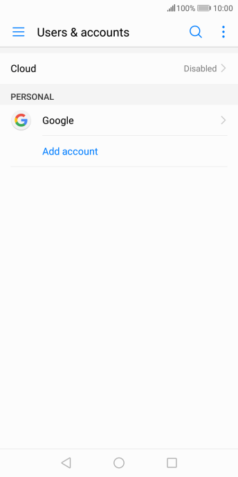 Press Add account. Press Add account.