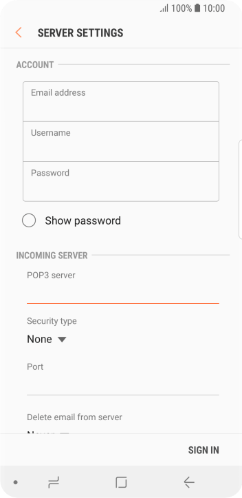 Press the drop down list below Press the drop down list below