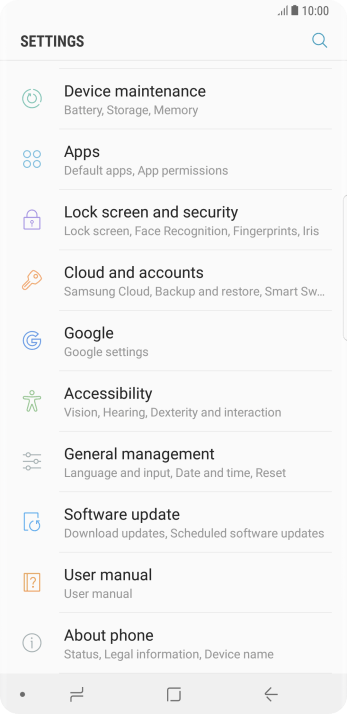 Press Cloud and accounts. Press Cloud and accounts.