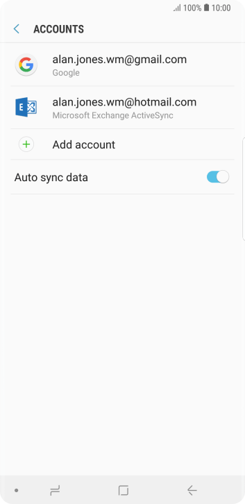 If this screen is displayed, you email account has been recognised and set up automatically. Follow the instructions on the screen to key in more information and finish setting up your phone. If this screen is displayed, you email account has been recognised and set up automatically. Follow the instructions on the screen to key in more information and finish setting up your phone.