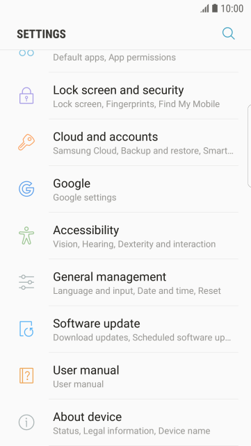 Press Cloud and accounts. Press Cloud and accounts.