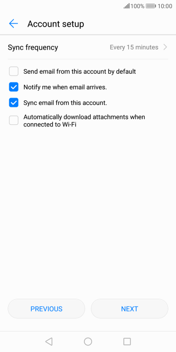 If this screen is displayed, you email account has been recognised and set up automatically. Follow the instructions on the screen to key in more information and finish setting up your phone. If this screen is displayed, you email account has been recognised and set up automatically. Follow the instructions on the screen to key in more information and finish setting up your phone.