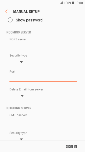 Press the drop down list below Press the drop down list below