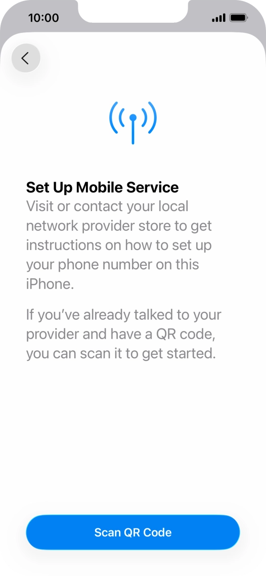 Press Scan QR Code. Press Scan QR Code.