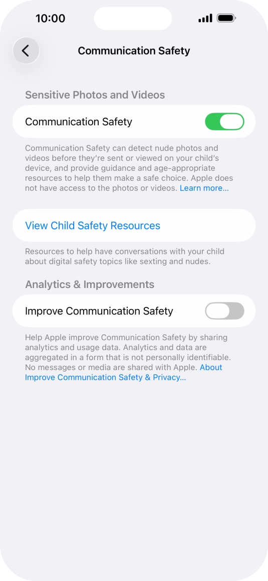 Press the indicator next to Press the indicator next to