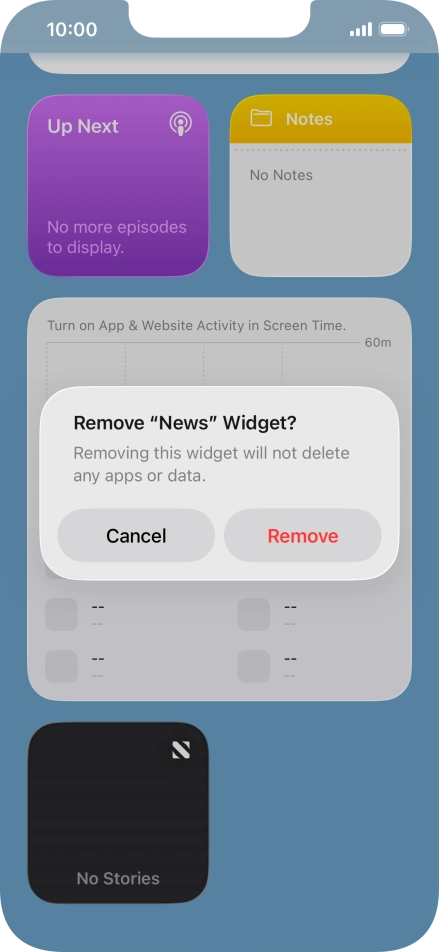 Press Remove. Press Remove.