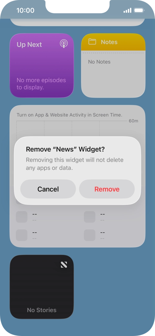 Press Remove. Press Remove.