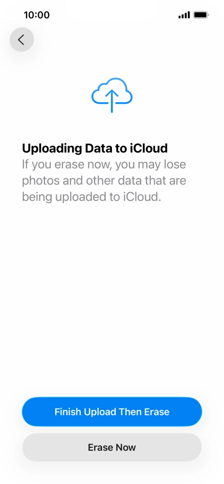 Press Erase Now. Press Erase Now.