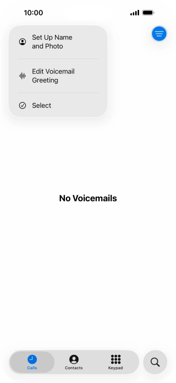Press Edit Voicemail Greeting. Press Edit Voicemail Greeting.