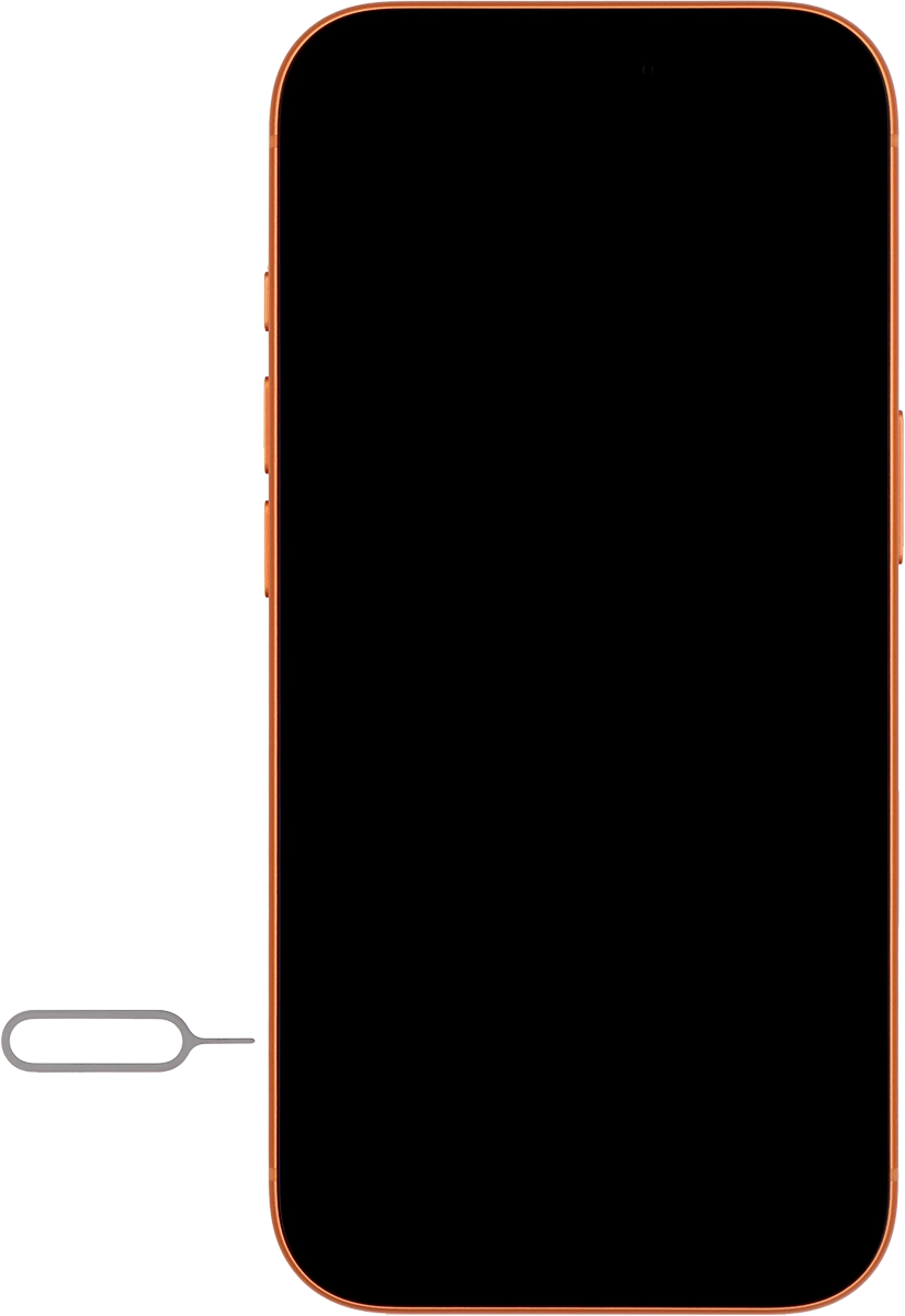 Find the opener for the SIM holder. Find the opener for the SIM holder.