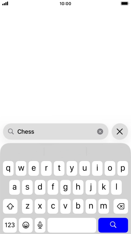 Press the search icon. Press the search icon.