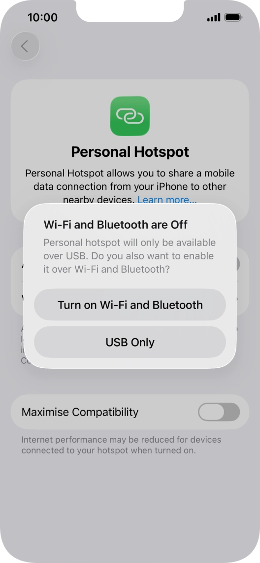 If Wi-Fi is turned off, press Turn on Wi-Fi and Bluetooth. If Wi-Fi is turned off, press Turn on Wi-Fi and Bluetooth.