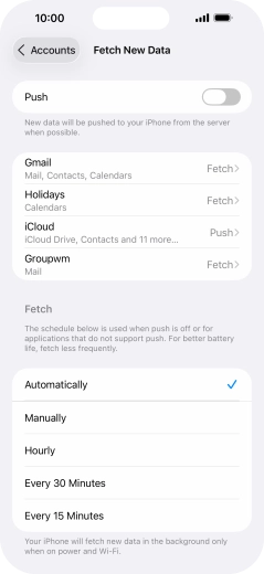 If you turn off the function, press the required setting. If you turn off the function, press the required setting.