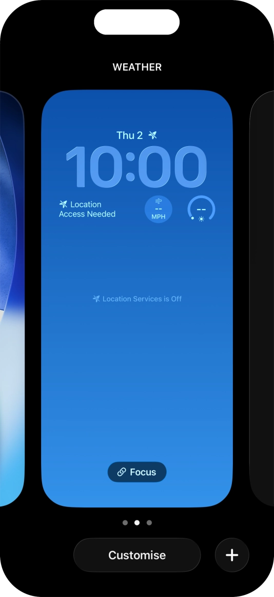 Press Focus. Press Focus.