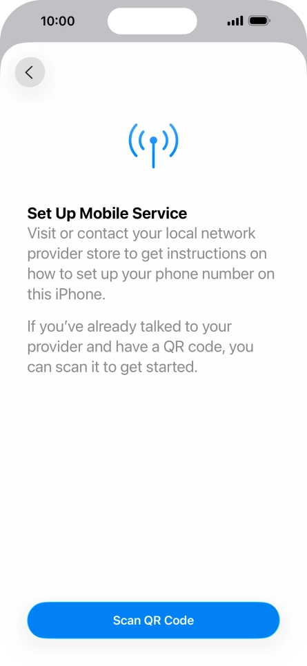 Press Scan QR Code. Press Scan QR Code.