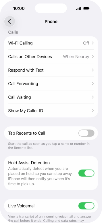Press Wi-Fi Calling. Press Wi-Fi Calling.