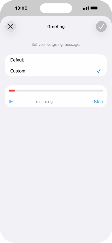 Press Stop to stop recording. Press Stop to stop recording.