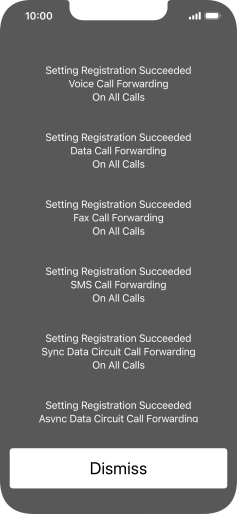 Press Dismiss. Press Dismiss.