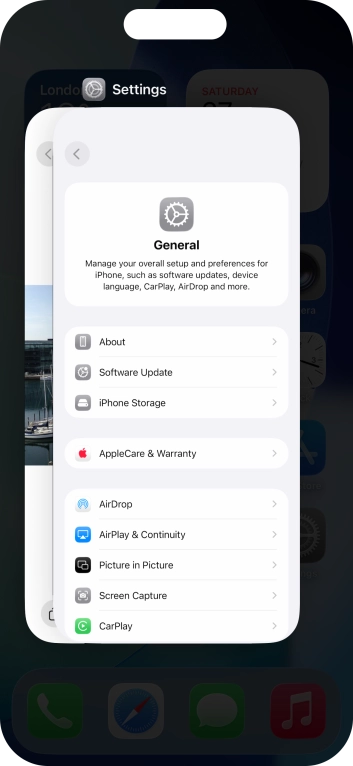 Slide upwards on the required application to end it. Slide upwards on the required application to end it.