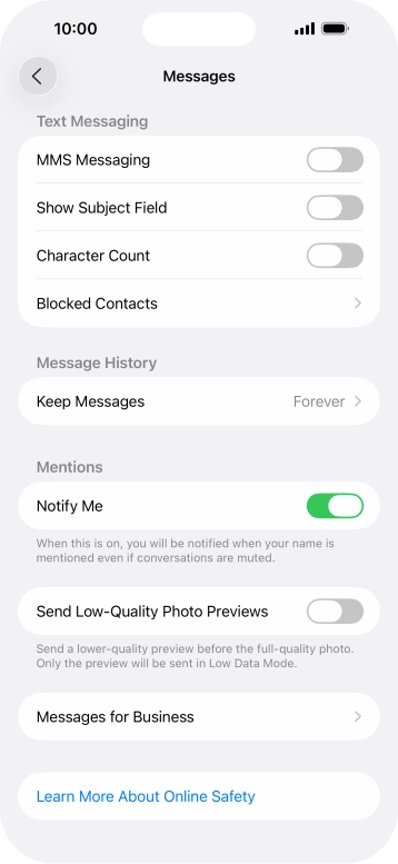 Press the indicator next to Press the indicator next to