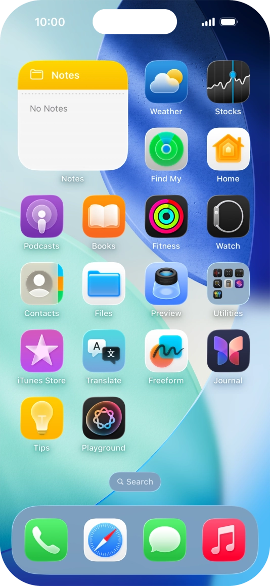 If you're using a Widget Stack: slide up or down on the stack to select the required widget. If you're using a Widget Stack: slide up or down on the stack to select the required widget.