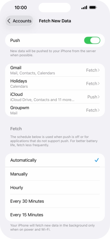 Press the indicator next to Press the indicator next to
