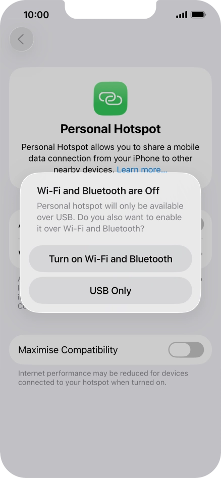 If Wi-Fi is turned off, press Turn on Wi-Fi and Bluetooth. If Wi-Fi is turned off, press Turn on Wi-Fi and Bluetooth.