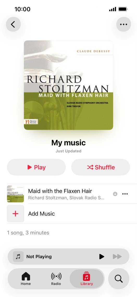 Go to the required category or playlist and press the required audio file. Go to the required category or playlist and press the required audio file.