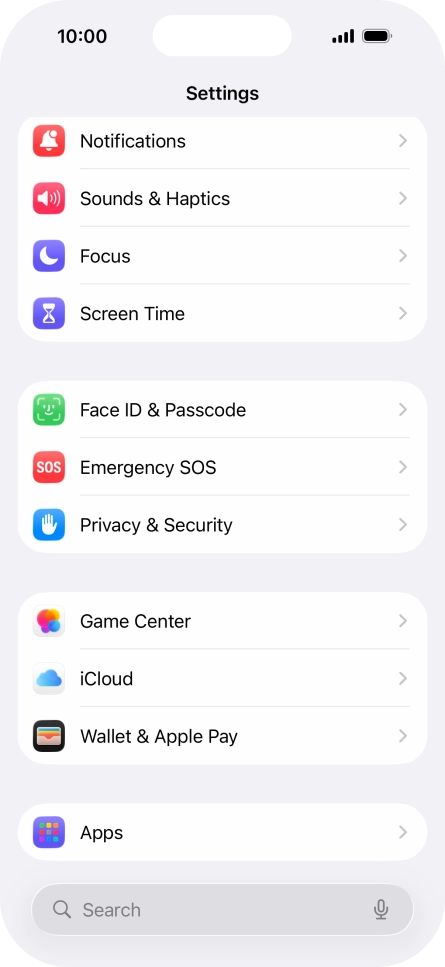 Press Face ID & Passcode. Press Face ID & Passcode.